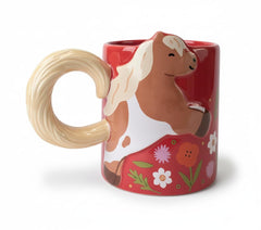 Starbucks ceramic mug 12 oz Year of the Horse design with festive artwork