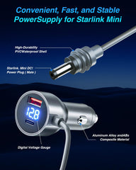 10ft 3m Starlink power cable for vehicle installation