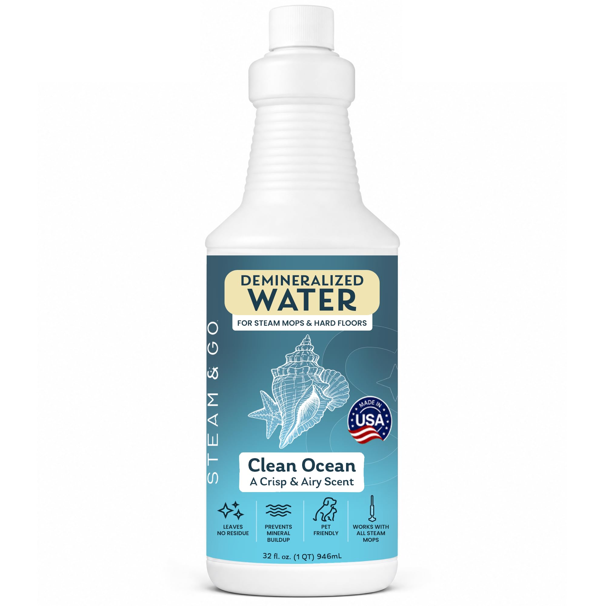Steam & Go demineralized water for steam mop bottle 32 oz