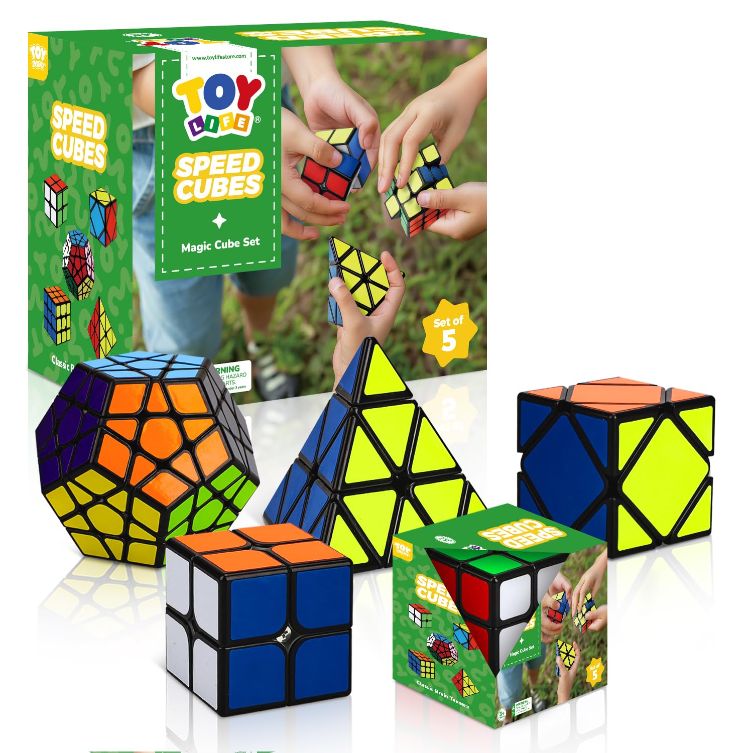 STEAM Life Speed Cube Set 5 Pack 3x3 cube