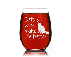 Durable stemless wine glass with stable base