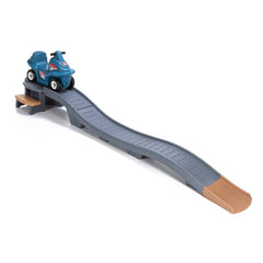 Step2 Up & Down Roller Coaster Kids Ride On Toy gray blue ride-on and track image