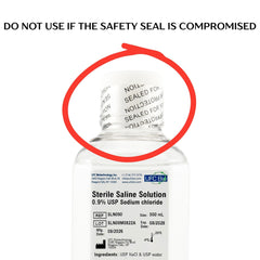 sterile usp sodium chloride saline bottle 500 ml image
