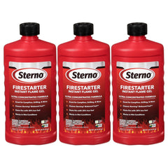 Sterno Fire Starter Ethanol Gel 16 oz 3 Pack
