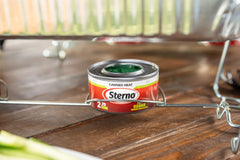 Chafing dishes buffets fondues and stoves with Sterno fuel image