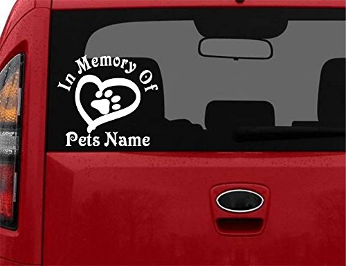 StickerLoaf Brand CUSTOM PET MEMORIAL Decal for car window