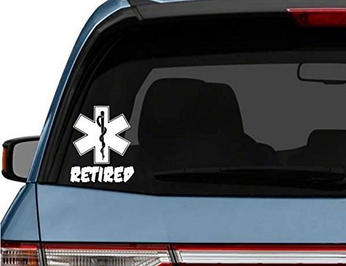 StickerLoaf custom retired paramedic decal for car truck laptop