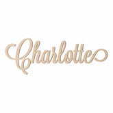 STICKY WALL VINYL LLC wood name sign made from formaldehyde-free birch plywood