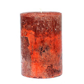 Dark Terracotta Unscented pillar candle by Still Water Candles
