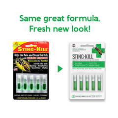 Sting-Kill bug bite and bee sting relief swabs