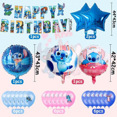 Stitch 39PCS balloons for kids party