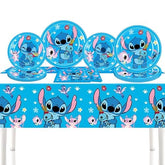 Stitch themed party supplies with 7inch and 9inch plates napkins and tablecover