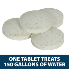 Bacteria treatment for stock tanks removing debris