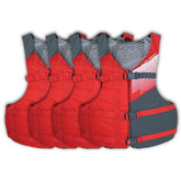 Stohlquist adult life jacket PFD 4-Pack front view