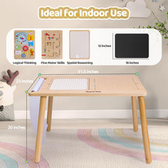 4 Montessori activity boards included with paper roll