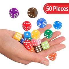 Durable plastic dice with rounded edges