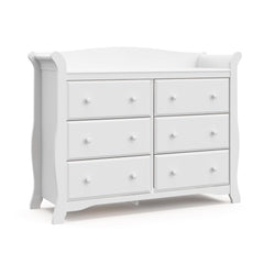 Storkcraft Avalon dresser white front view