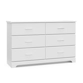 Storkcraft Brookside 6-Drawer Dresser White front view