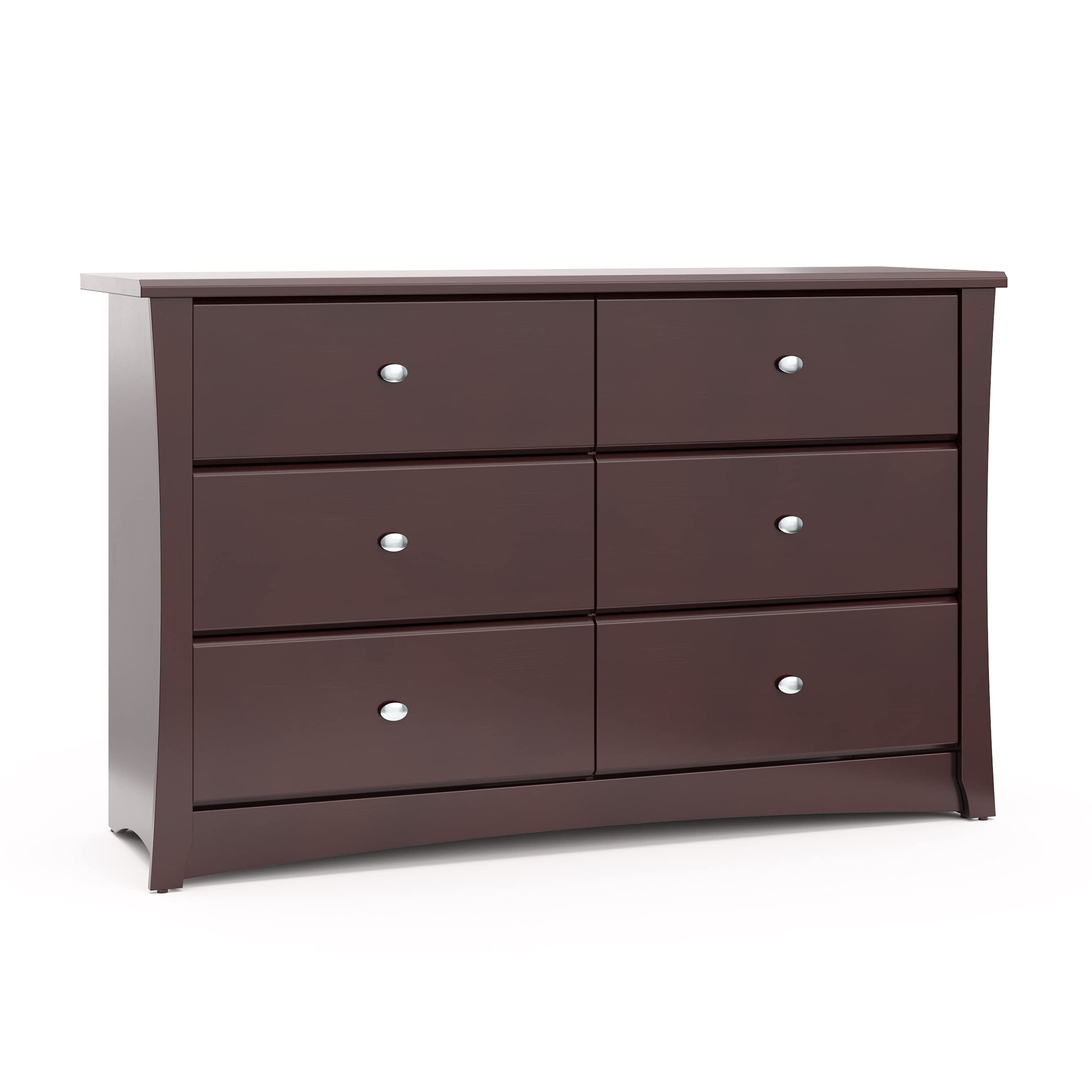 Storkcraft Crescent Dresser Espresso six-drawer