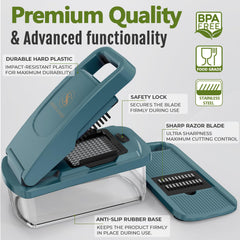 Stove & Sage mandoline slicer attachment on chopper