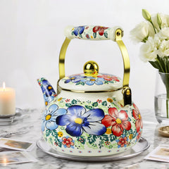 Heavy-duty flat bottom kettle for induction and gas stoves