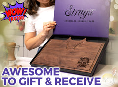 Straga Texas BBQ cutting board 12x9 inches walnut option