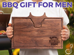 Straga Texas BBQ cutting board 17x12 inches mahogany option