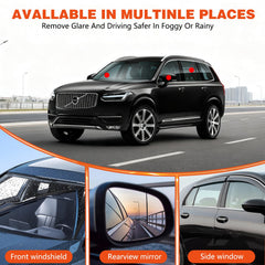 Car windshield cleaning kit for windshields and mirrors