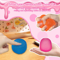 Blue gumdrop stress ball silicone 2.2 inch