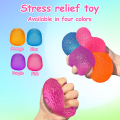 Orange gumdrop stress ball silicone 2.2 inch