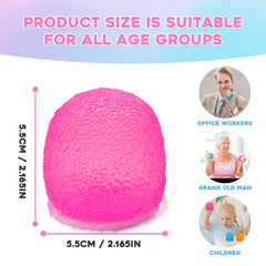 Purple gumdrop stress ball silicone 2.2 inch