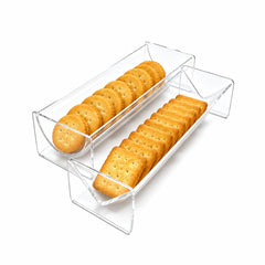 STRFNEXUS AcrylicTrays two-piece cracker trays in clear acrylic
