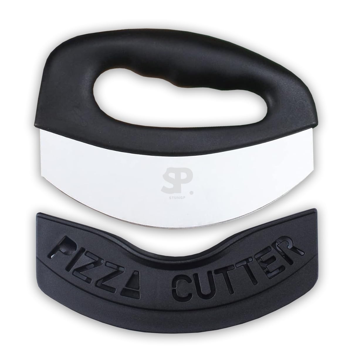 STUNGP Mezzaluna single blade rocking knife for vegetables