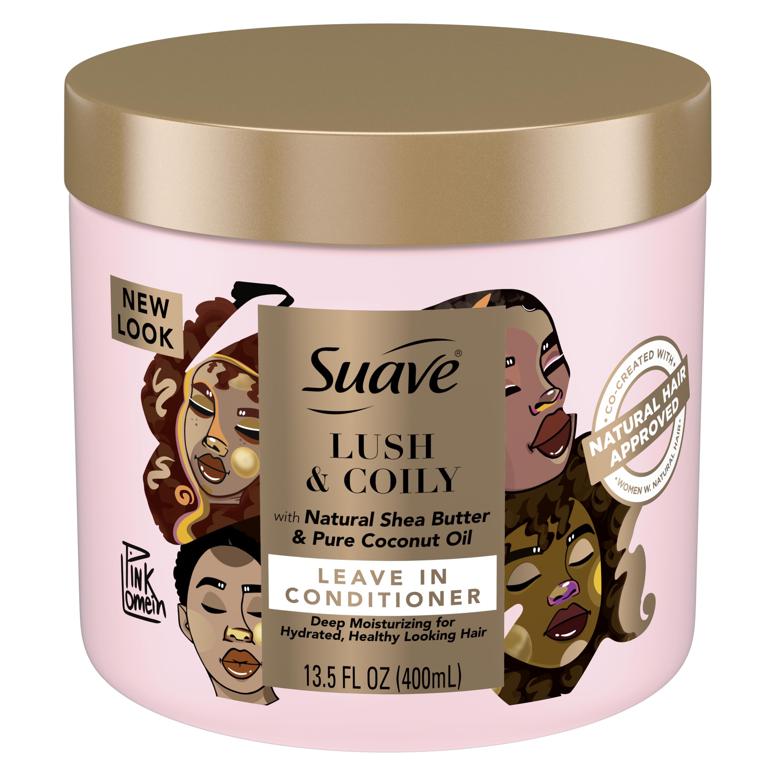 Suave Professionals Leave-In Conditioner bottle with natural Shea Butter and Coconut Nourish Strengthen