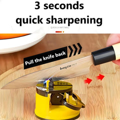 Tungsten carbide sharpening wheels on compact sharpener