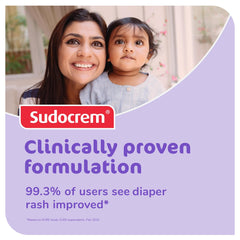 4.4oz Sudocrem diaper rash cream tube on white background