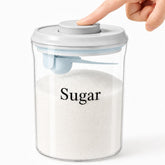 Sugar Bowl BPA-Free Sugar Jar with Spoon Holder on kitchen counter