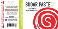 Sugaring NYC organic paste label 45Oz container