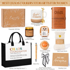 Ceramic coffee mug and spoons from Suhctuptx Chaos Coordinator Gift set