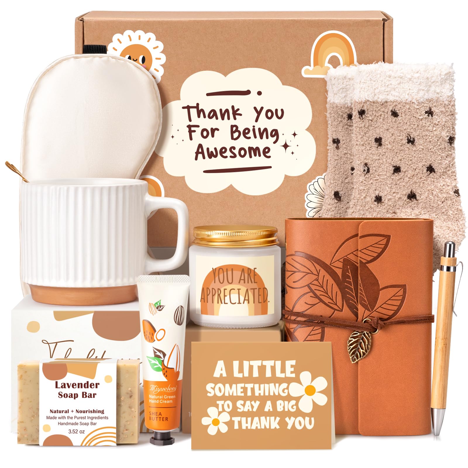 Suhctuptx Thank You Gifts for Women gift box profile view