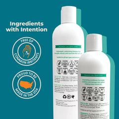 Sulfate free hair care product packaging