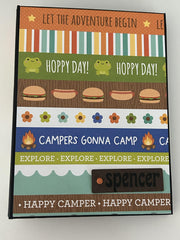 Summer Camp Photo Book hardcover holds 36-4x6 photos