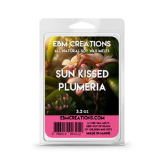 Sun Kissed Plumeria soy wax melts handcrafted in Maine