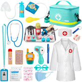 Sundaymot doctor kit for kids with coat and stethoscope