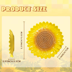 Sunflower themed spoon rest with integrated grater plate