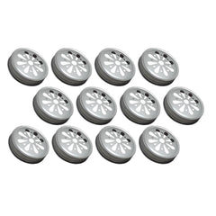 Sunshine Mason Co. 80016 Daisy Flower Cut Mason Jar Lids Silver 12 pieces