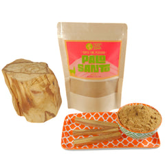 Super-Fine Palo Santo Powder Bursera Graveolens 2oz packaging