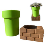 Front view of super-retro-gaming-planter