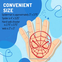 Spiderman mask shape cookie cutter from SUPERHERO COOKIE CUTTERS