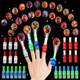 24-pack Superhero Finger Lights with red blue green and white colors